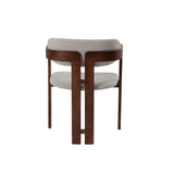 Clara Dining Chair – Walnut & Oatmeal Boucle - Set of 2