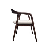 Tess Dining Chair – Walnut & Oatmeal Boucle - Set of 2