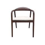 Tess Dining Chair – Walnut & Oatmeal Boucle - Set of 2