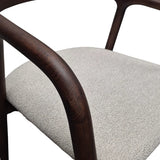 Tess Dining Chair – Walnut & Oatmeal Boucle - Set of 2