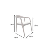 Tess Dining Chair – Walnut & Oatmeal Boucle - Set of 2