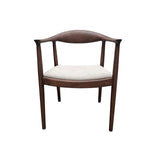 Fern Dining Chair – Walnut & Oatmeal Boucle - Set of 2