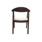 Fern Dining Chair – Walnut & Oatmeal Boucle - Set of 2