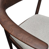 Fern Dining Chair – Walnut & Oatmeal Boucle - Set of 2