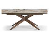 Serene Extending Dining Table – Walnut & Ceramic – 160–240cm
