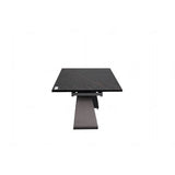 Serenti Extending Dining Table – Black & Sunset Gold Vein Ceramic – 180–260cm