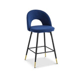 Berkeley Designs Hoxton Bar Stool – Blue Velvet