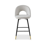 Berkeley Designs Hoxton Bar Stool – Light Grey Velvet