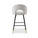 Berkeley Designs Hoxton Bar Stool – Light Grey Velvet