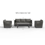 Ares 5-Seater Outdoor Lounge Set – Onyx