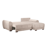 Azzuro Universal Corner Sofa Bed – Mocha