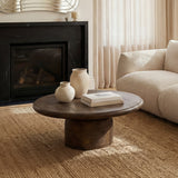 Sora Round Coffee Table – Brown