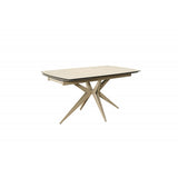 Napoli 160–240cm Extending Dining Table – Travertine Ceramic