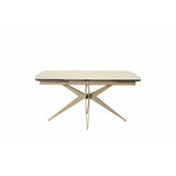 Napoli 160–240cm Extending Dining Table – Travertine Ceramic