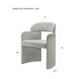 Marbella Dining Chair – Bouclé Upholstery – Set of 2