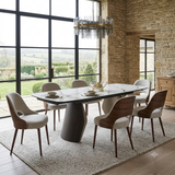 Fidenza 180–260cm Extending Dining Table & Milo Chairs Set
