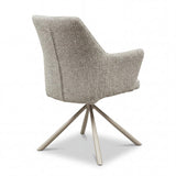 Mirella Swivel Dining Chairs – Grey – Set of 2