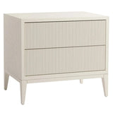 Amur Wide Bedside Table – White