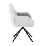 Franca 360 Swivel Dining Chairs – Grey – Set of 2