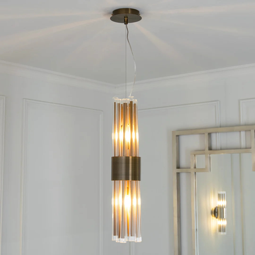 Colmar Pendant Light – Antique Brass