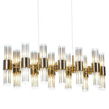 Colmar Linear Chandelier – Antique Brass