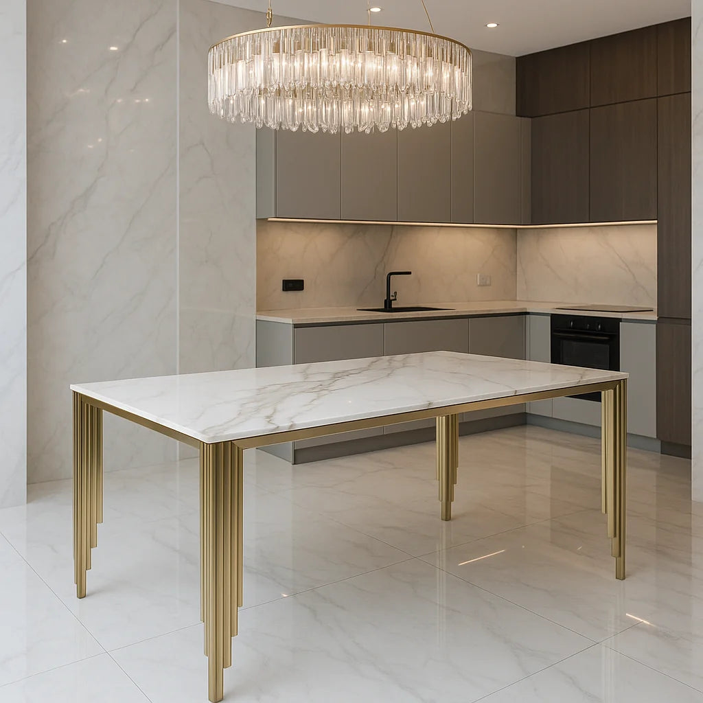 Mayfair Gold Dining Table – 1.8m