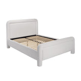 Harper Rounded Bed – White Velvet