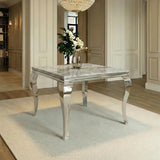 Louis 100cm Square Marble Dining Table