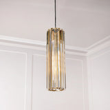 Reagan Pendant Light – Antique Brass & Crystal