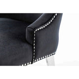 Knightsbridge Knocker Back Dining Chair – Black French Velvet