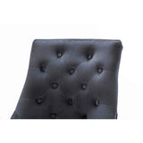 Knightsbridge Knocker Back Dining Chair – Black French Velvet