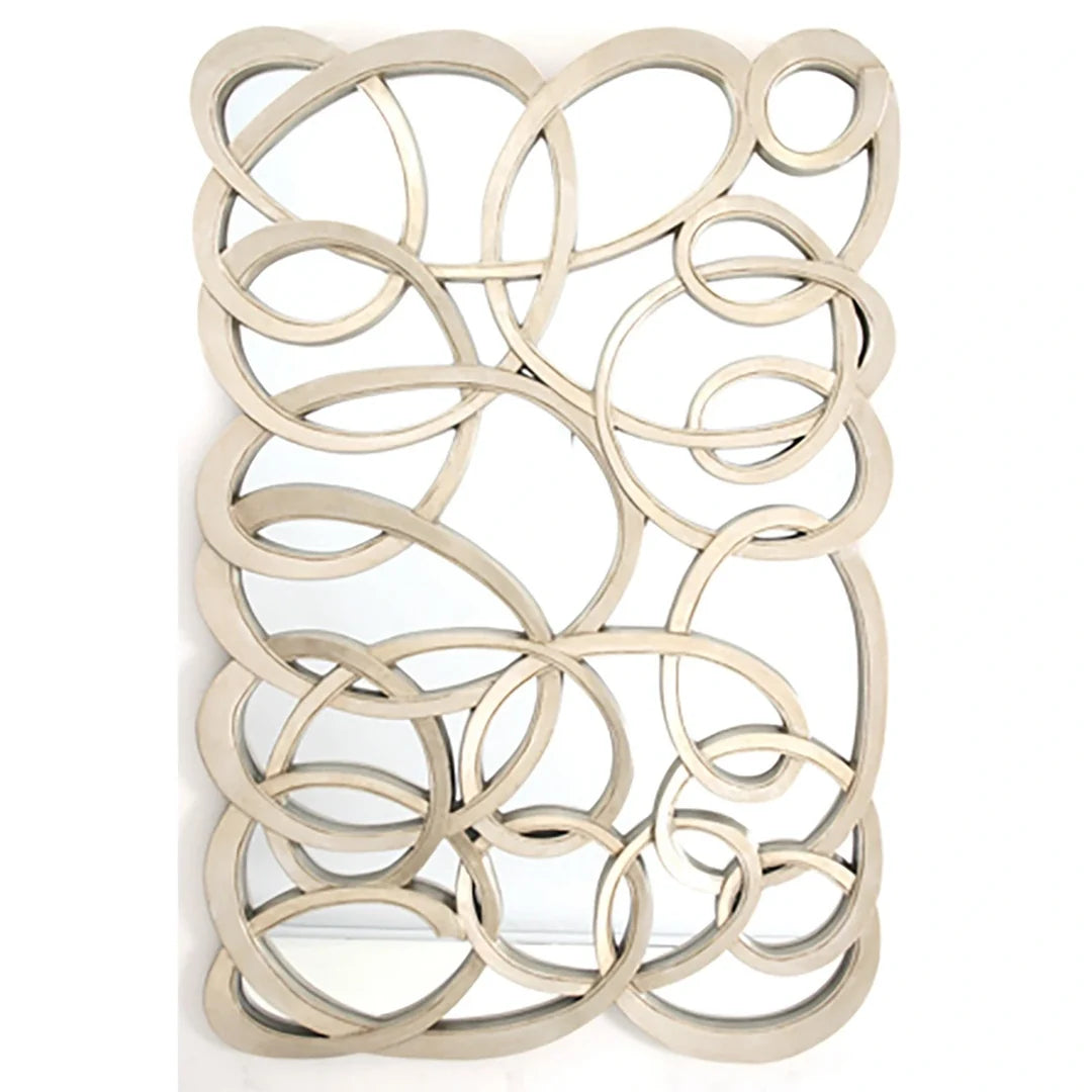 Swirl Front Mirror – Silver