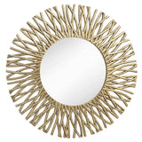 Corran Round Mirror – Antique Brass