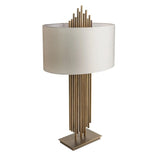 Vienna Table Lamp – Antique Brass with Cream Shade