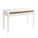 Rhona Dressing Table – White & Antique Brass