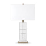 Berkeley Designs Prague Table Lamp – Clear Crystal & Brushed Brass