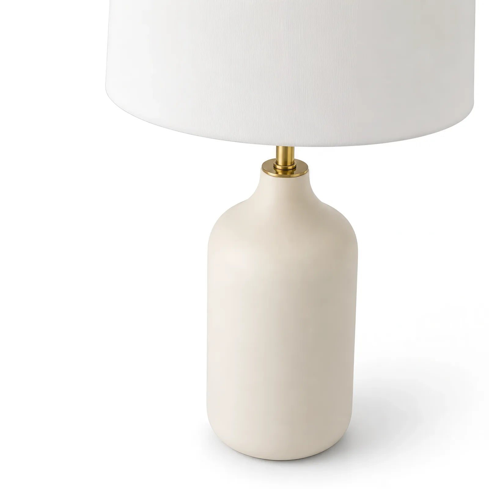 Berkeley Designs Turin Table Lamp – Ivory Ceramic & Brushed Brass