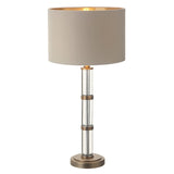 Avebury Table Lamp – Antique Brass & Crystal