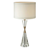 Cale Table Lamp – Antique Brass & Crystal