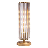 Reagan Table Lamp – Antique Brass & Crystal