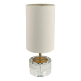 Cavan Table Lamp – Antique Brass, Crystal & Opal
