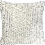 Malini Tuffra Cushion – Ivory Soft Bobble Texture (50 x 50cm)