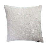Malini Bingham Cushion – Cream Matte Cut Velvet