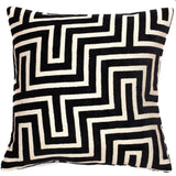 Malini Paul Moneypenny Amazing Cushion – Black Maze Cut Velvet