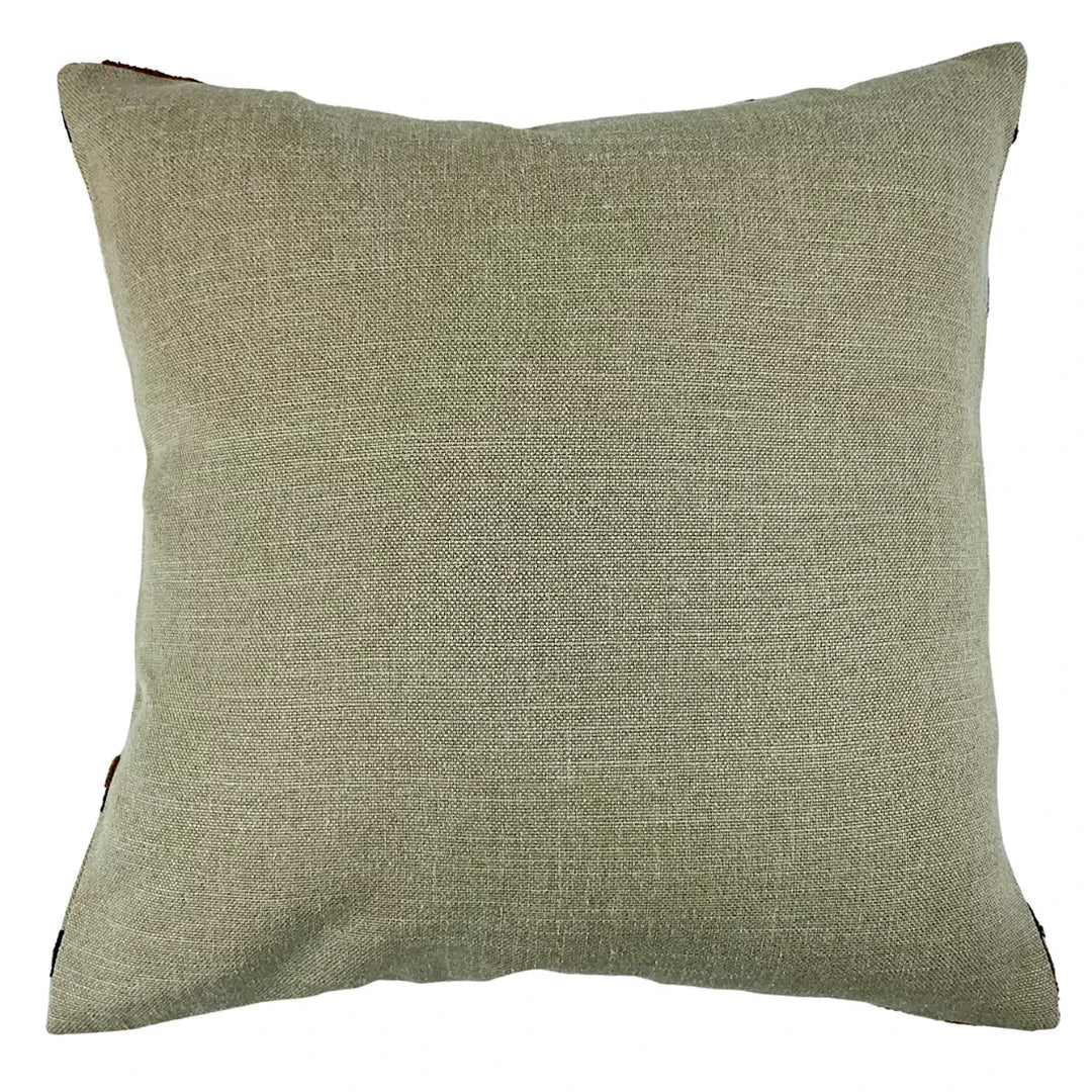 Malini Alto Cushion – Whiskey Abstract Embroidery (43 x 43cm)