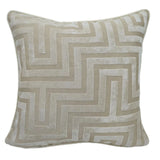 Malini Paul Moneypenny Amazing Cushion – Ivory Maze Cut Velvet
