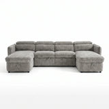 Capri U-Shape Sofabed – Grey