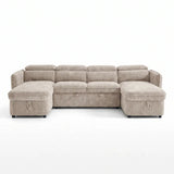 Capri U-Shape Sofabed – Beige