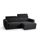 Dakota 3 Seater Electric Sofabed – Black