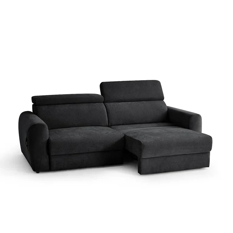 Dakota 3 Seater Electric Sofabed – Black